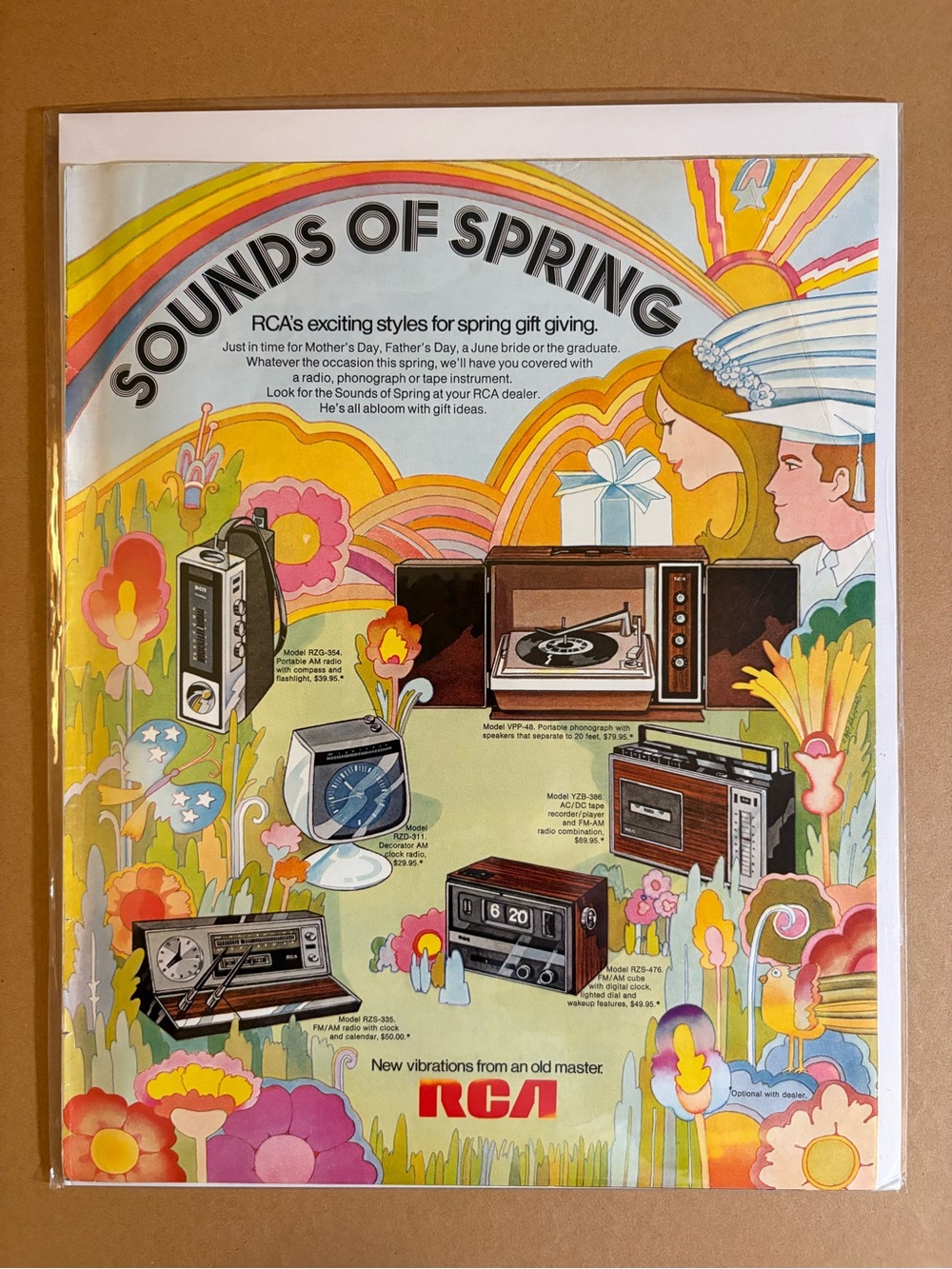 1971 RCA “Sounds of Spring” Vintage RCA Electronics Original Magazine Ad